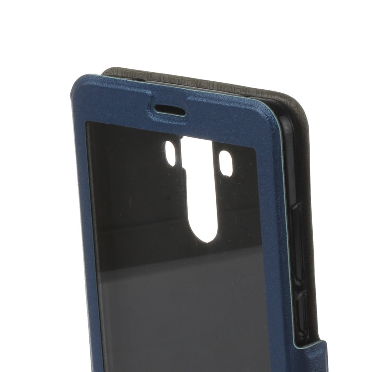 For Huawei Mate 9 Frosted Texture Horizontal Flip Leather Case with Holder & Call Display ID & Sleep / Wake-up Function