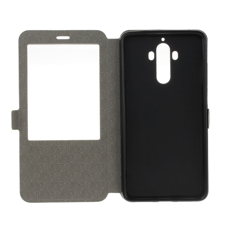 For Huawei Mate 9 Frosted Texture Horizontal Flip Leather Case with Holder & Call Display ID & Sleep / Wake-up Function