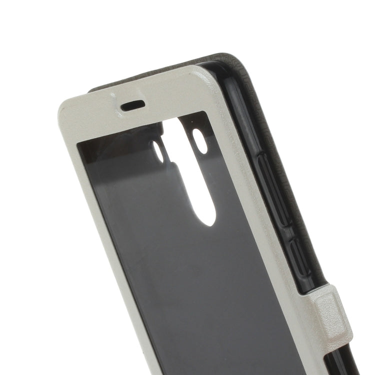 For Huawei Mate 9 Frosted Texture Horizontal Flip Leather Case with Holder & Call Display ID & Sleep / Wake-up Function