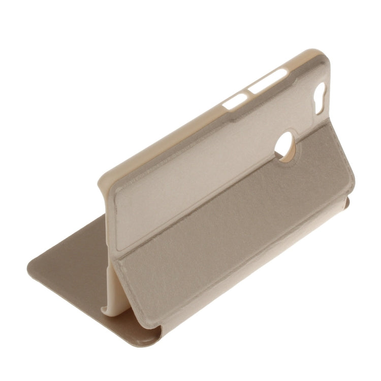 For Huawei nova Plain Weave Texture Horizontal Flip Leather Case with Holder & Call Display ID