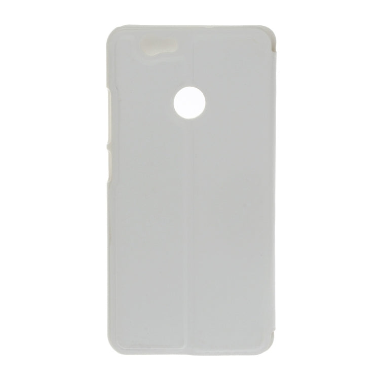 For Huawei nova Plain Weave Texture Horizontal Flip Leather Case with Holder & Call Display ID