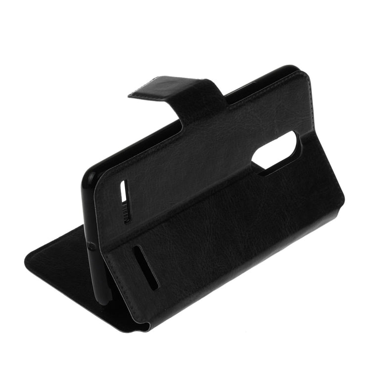 For Lenovo K6 Crazy Horse Texture Horizontal Flip Leather Case with Holder & Card Slots