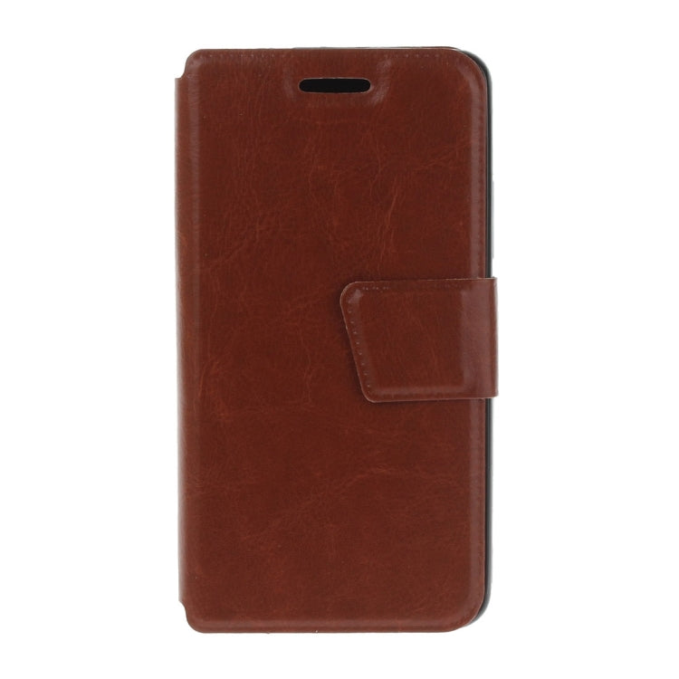 For Lenovo K6 Crazy Horse Texture Horizontal Flip Leather Case with Holder & Card Slots