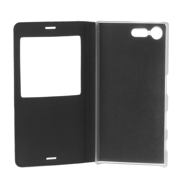 For Sony Xperia X Compact Litchi Texture Horizontal Flip Leather Case with Call Display ID