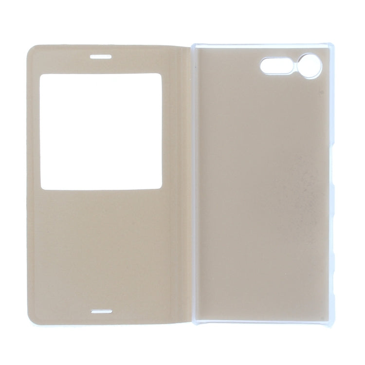 For Sony Xperia X Compact Litchi Texture Horizontal Flip Leather Case with Call Display ID