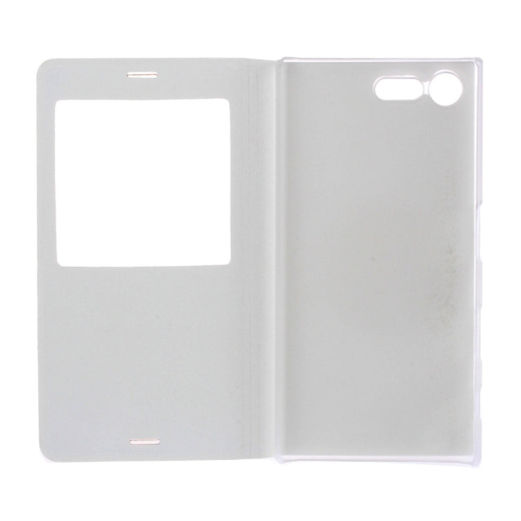 For Sony Xperia X Compact Litchi Texture Horizontal Flip Leather Case with Call Display ID