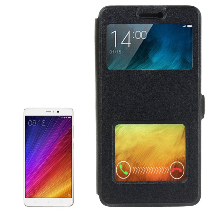For Xiaomi Mi 5s Plus Frosted Texture Horizontal Flip Leather Case with Holder & Call Display ID & Answer / Reject a Call