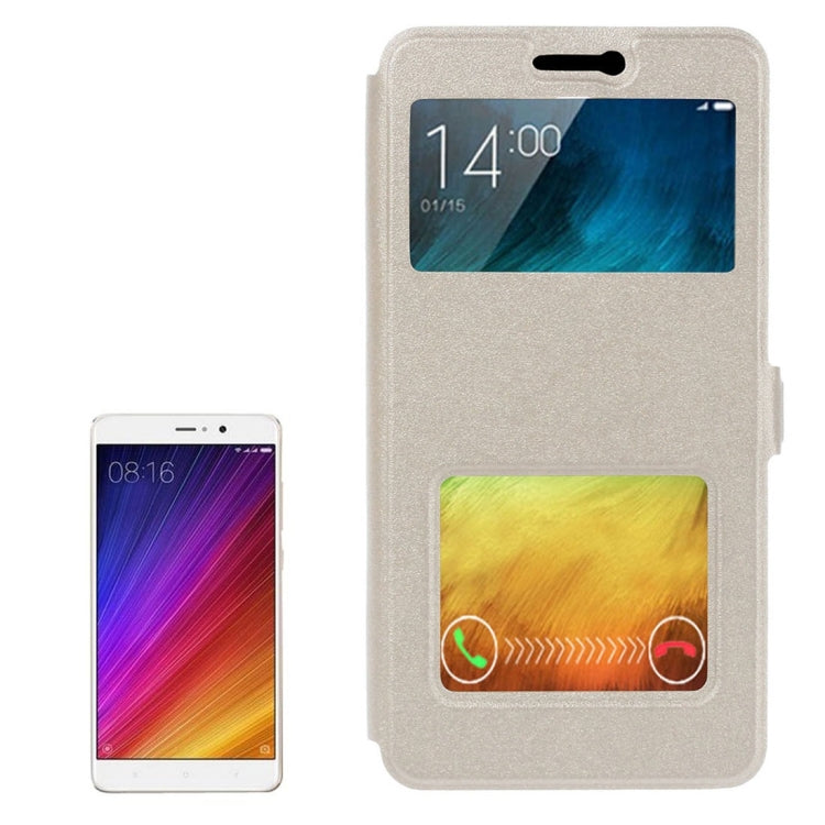 For Xiaomi Mi 5s Plus Frosted Texture Horizontal Flip Leather Case with Holder & Call Display ID & Answer / Reject a Call