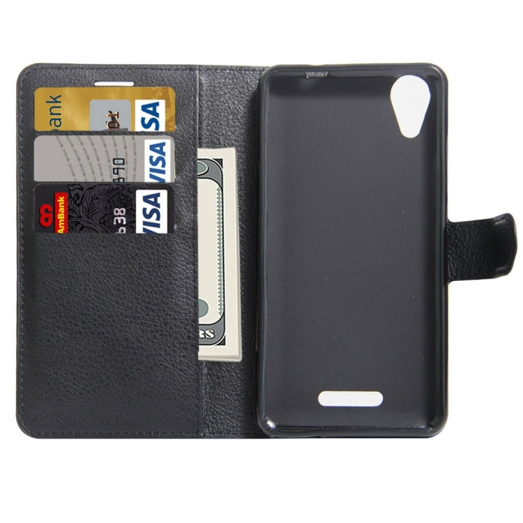 For Wiko U Feel Go Litchi Texture Horizontal Flip Leather Case with Holder & Card Slots & Wallet