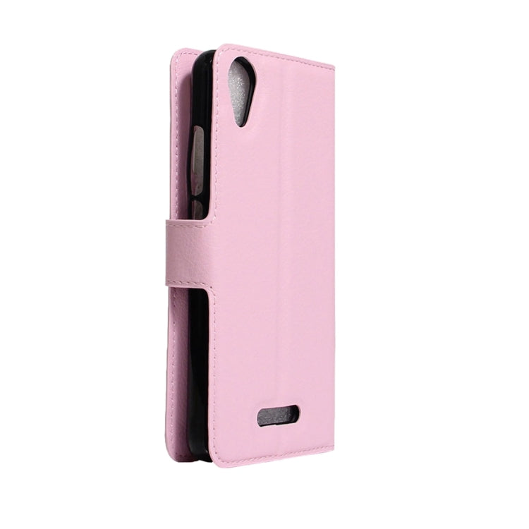 For Wiko U Feel Go Litchi Texture Horizontal Flip Leather Case with Holder & Card Slots & Wallet