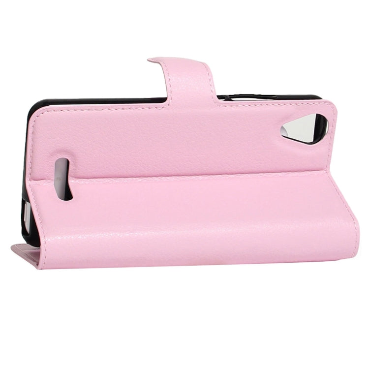 For Wiko U Feel Go Litchi Texture Horizontal Flip Leather Case with Holder & Card Slots & Wallet