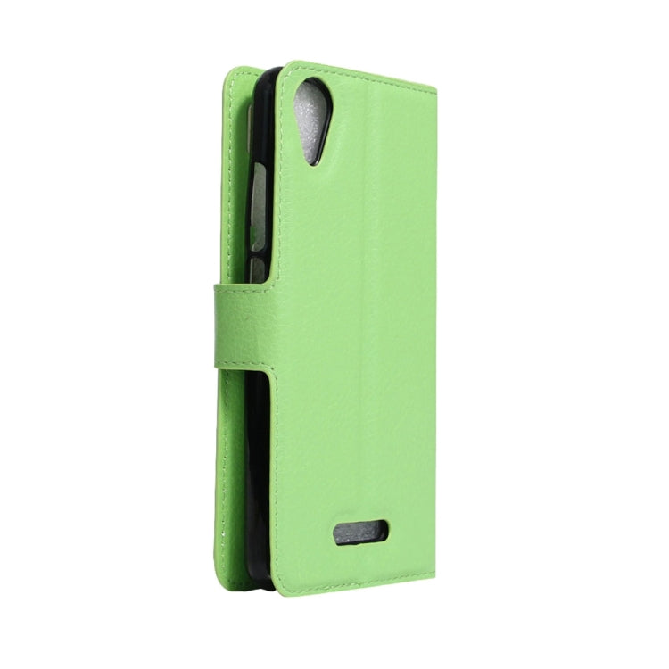 For Wiko U Feel Go Litchi Texture Horizontal Flip Leather Case with Holder & Card Slots & Wallet