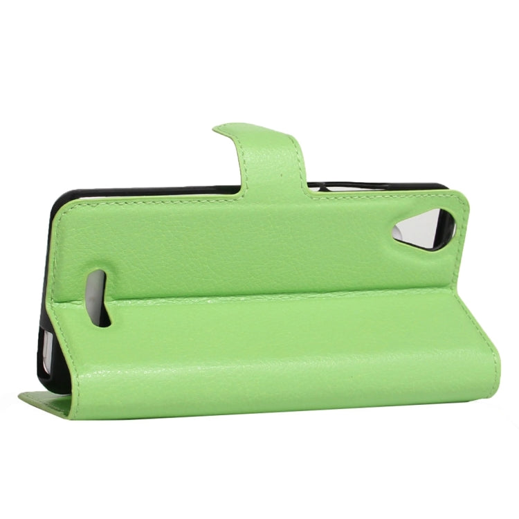 For Wiko U Feel Go Litchi Texture Horizontal Flip Leather Case with Holder & Card Slots & Wallet