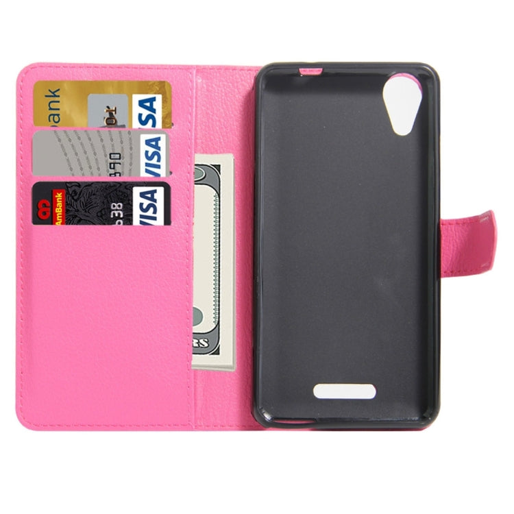 For Wiko U Feel Go Litchi Texture Horizontal Flip Leather Case with Holder & Card Slots & Wallet