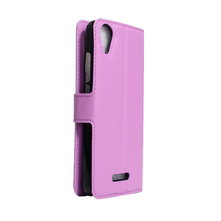 For Wiko U Feel Go Litchi Texture Horizontal Flip Leather Case with Holder & Card Slots & Wallet