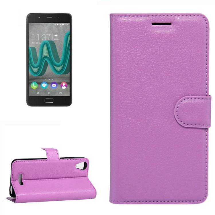 For Wiko U Feel Go Litchi Texture Horizontal Flip Leather Case with Holder & Card Slots & Wallet