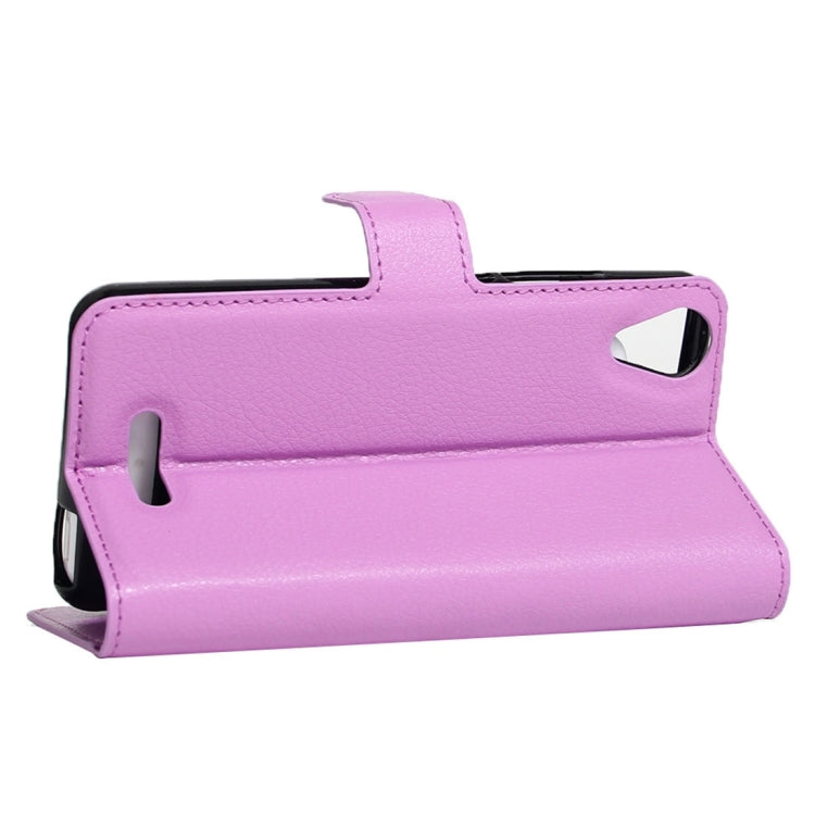 For Wiko U Feel Go Litchi Texture Horizontal Flip Leather Case with Holder & Card Slots & Wallet