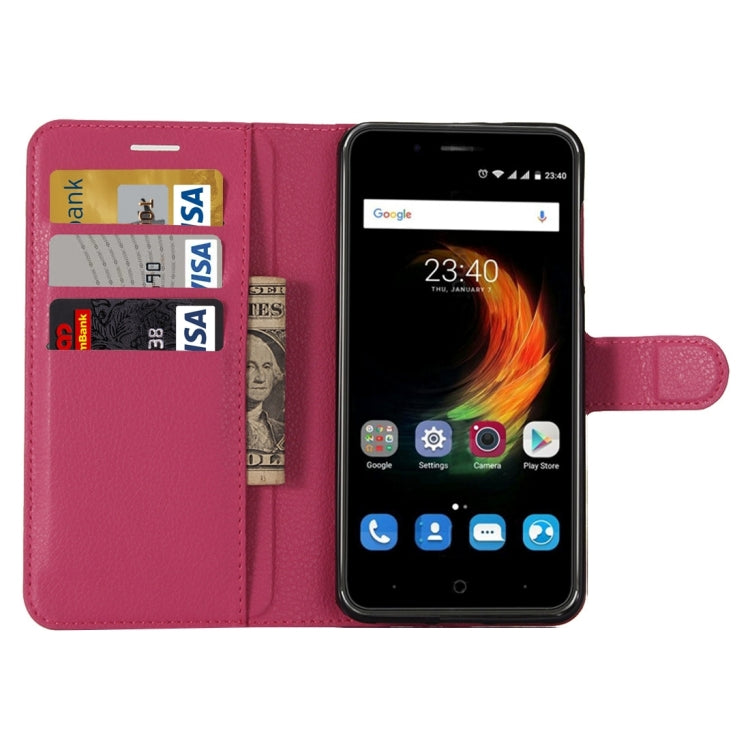 For ZTE Blade A610 Plus Litchi Texture Horizontal Flip Leather Case with Holder & Card Slots & Wallet