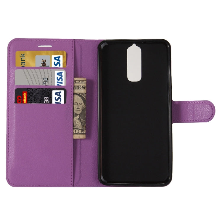 For ZTE Blade A610 Plus Litchi Texture Horizontal Flip Leather Case with Holder & Card Slots & Wallet
