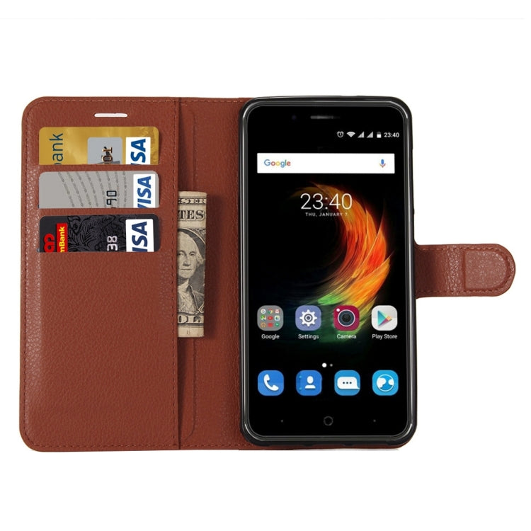 For ZTE Blade A610 Plus Litchi Texture Horizontal Flip Leather Case with Holder & Card Slots & Wallet