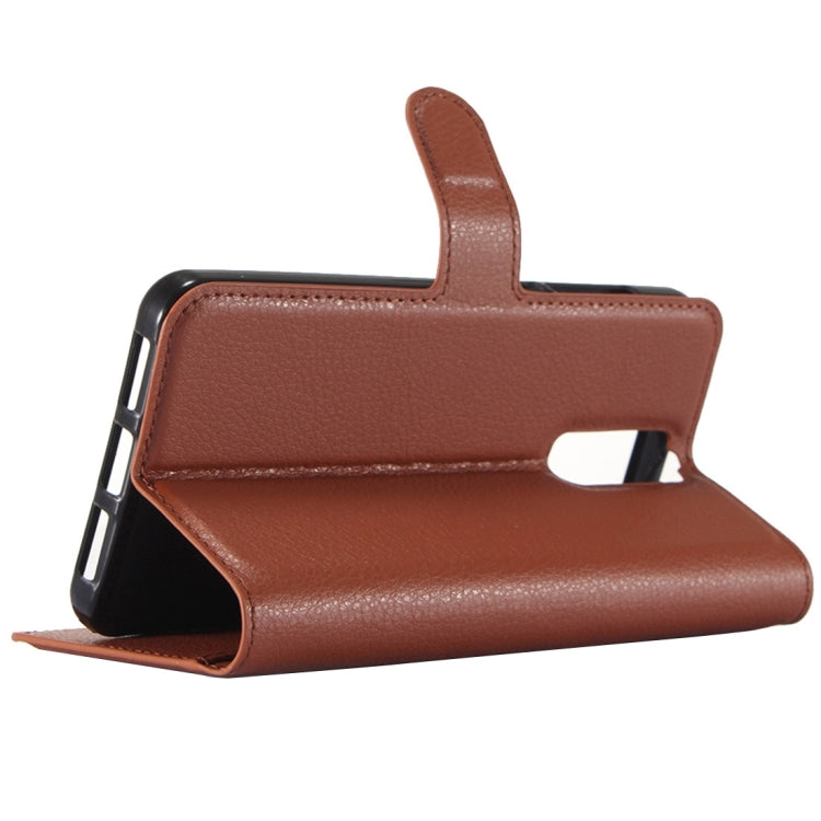 For ZTE Blade A610 Plus Litchi Texture Horizontal Flip Leather Case with Holder & Card Slots & Wallet