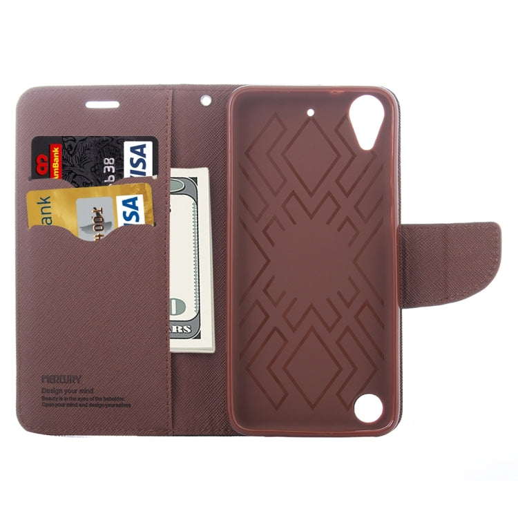 For HTC Desire 530 Cross Texture Horizontal Flip Leather Case with Magnetic Buckle & Holder & Card Slots & Wallet