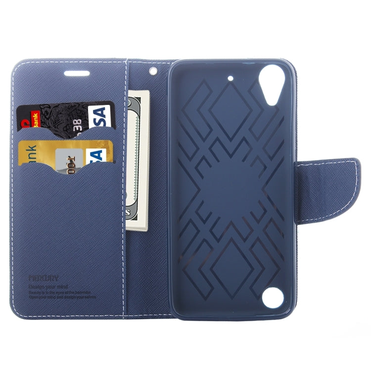 For HTC Desire 530 Cross Texture Horizontal Flip Leather Case with Magnetic Buckle & Holder & Card Slots & Wallet