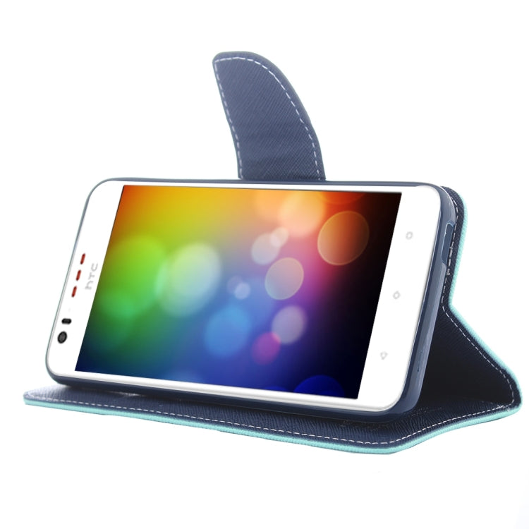 For HTC Desire 530 Cross Texture Horizontal Flip Leather Case with Magnetic Buckle & Holder & Card Slots & Wallet