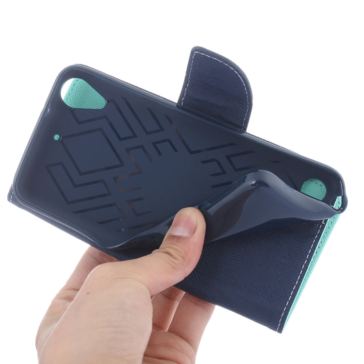 For HTC Desire 530 Cross Texture Horizontal Flip Leather Case with Magnetic Buckle & Holder & Card Slots & Wallet