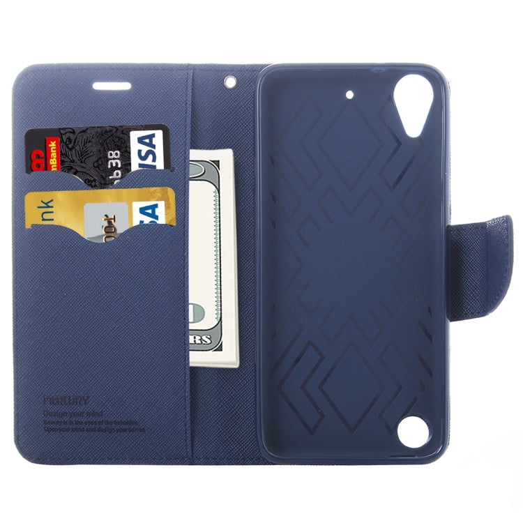 For HTC Desire 530 Cross Texture Horizontal Flip Leather Case with Magnetic Buckle & Holder & Card Slots & Wallet