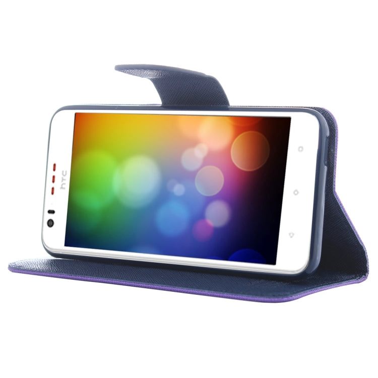 For HTC Desire 530 Cross Texture Horizontal Flip Leather Case with Magnetic Buckle & Holder & Card Slots & Wallet