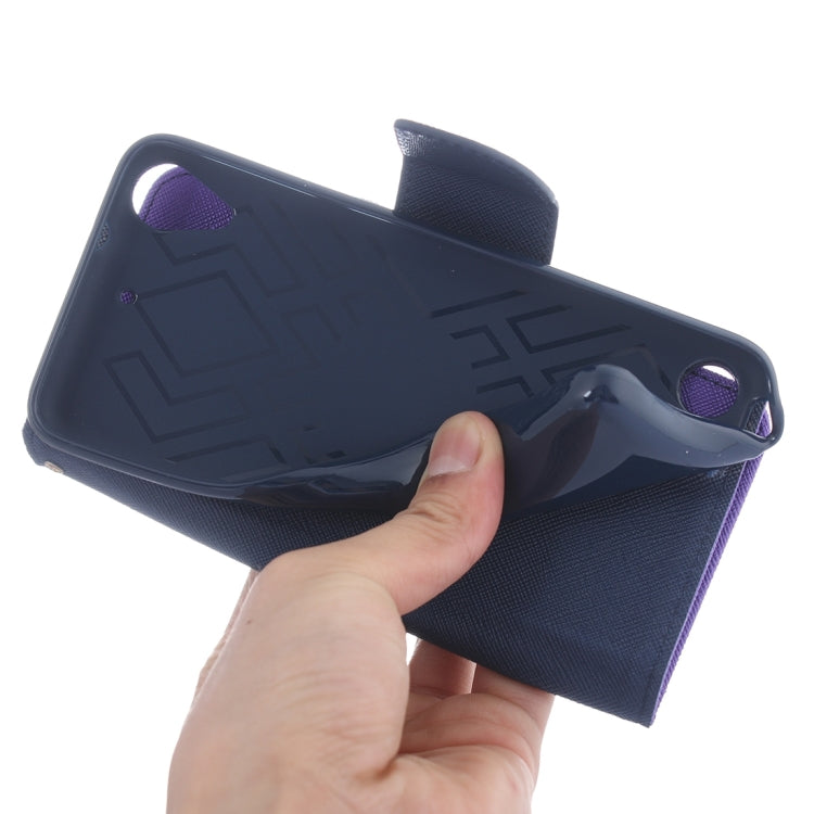 For HTC Desire 530 Cross Texture Horizontal Flip Leather Case with Magnetic Buckle & Holder & Card Slots & Wallet