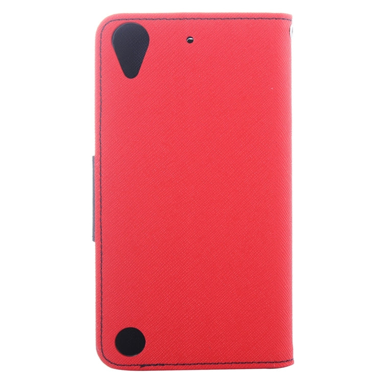 For HTC Desire 530 Cross Texture Horizontal Flip Leather Case with Magnetic Buckle & Holder & Card Slots & Wallet