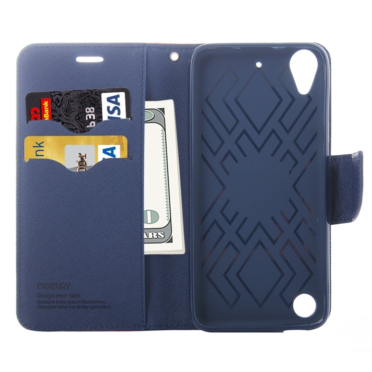 For HTC Desire 530 Cross Texture Horizontal Flip Leather Case with Magnetic Buckle & Holder & Card Slots & Wallet