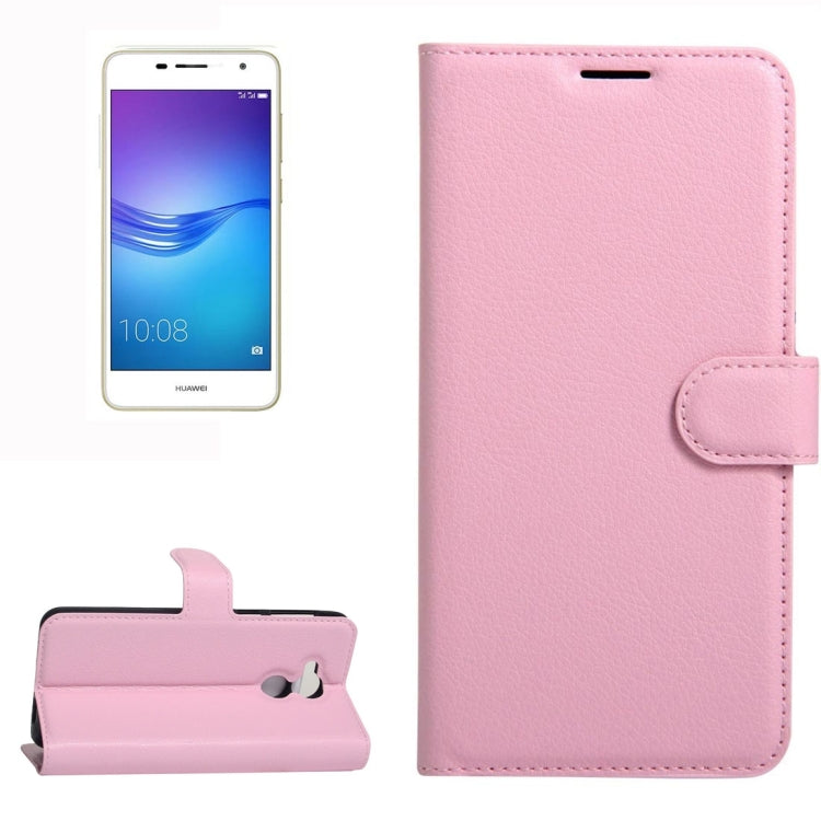 For Huawei Enjoy 6s Litchi Texture Horizontal Flip Leather Case with Holder & Card Slots & Wallet