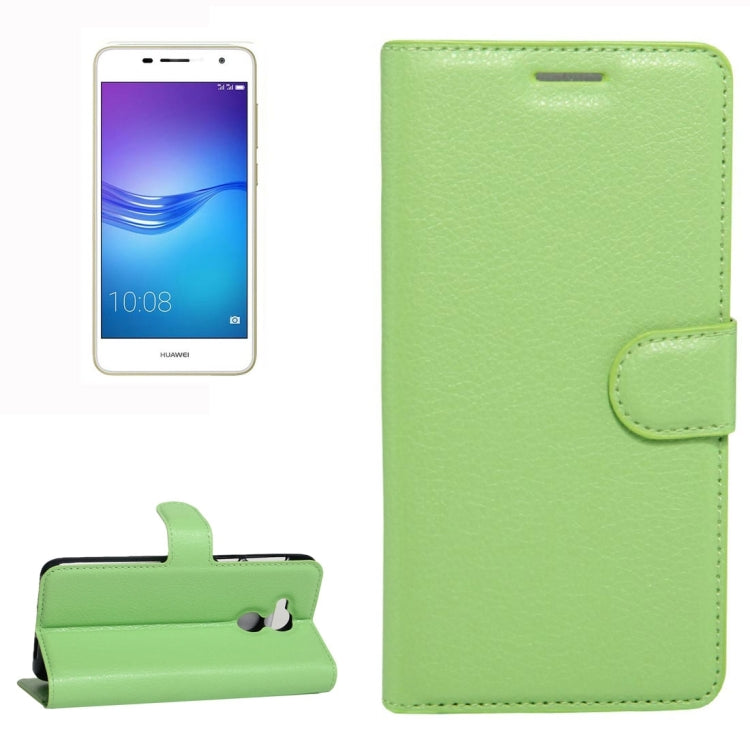 For Huawei Enjoy 6s Litchi Texture Horizontal Flip Leather Case with Holder & Card Slots & Wallet