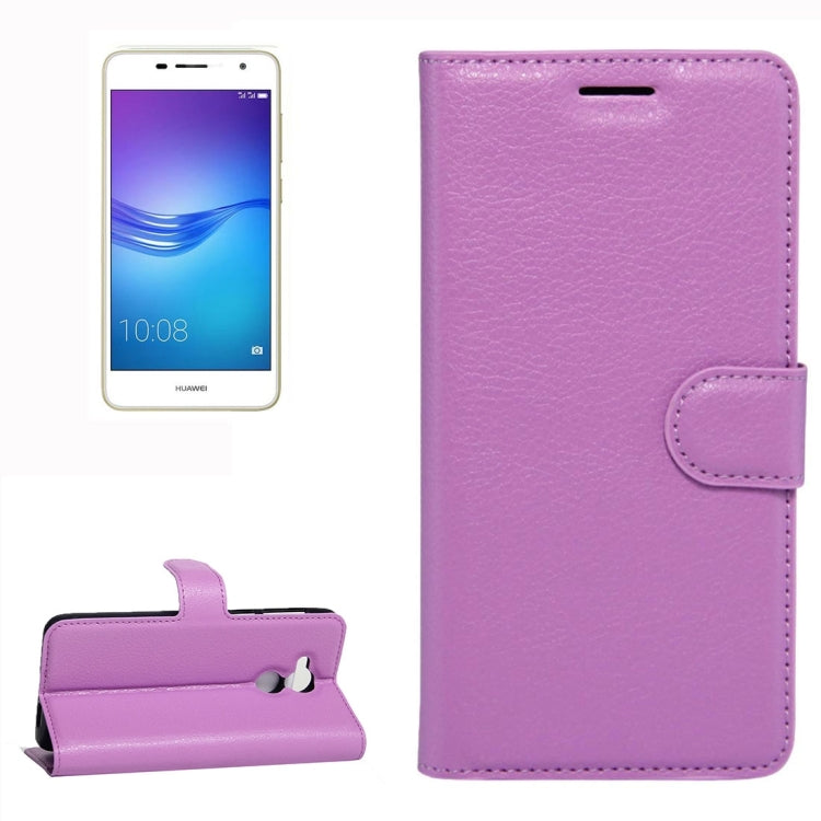 For Huawei Enjoy 6s Litchi Texture Horizontal Flip Leather Case with Holder & Card Slots & Wallet