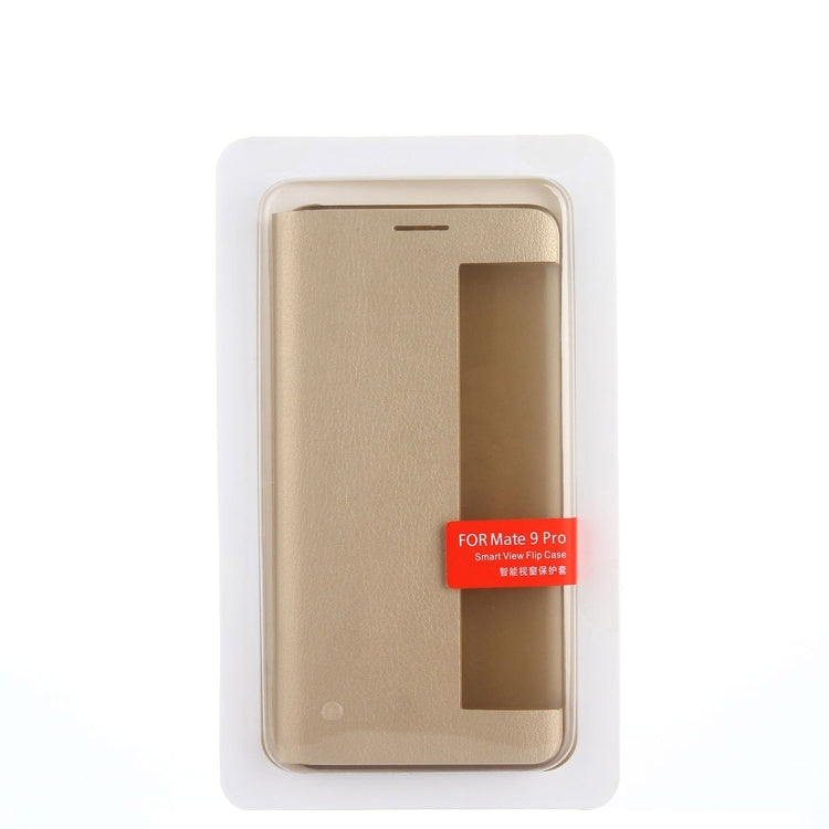 For Huawei Mate 9 Pro Porsche Design Litchi Texture Horizontal Flip Leather Case with Call Display ID & Sleep / Wake-up Function