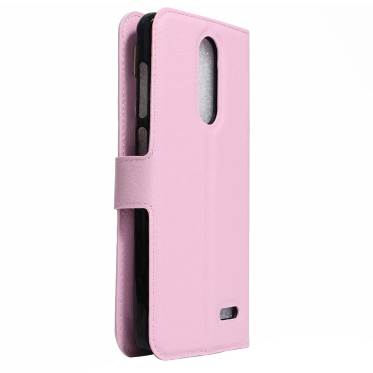 For ZTE Grand X 4 Litchi Texture Horizontal Flip Leather Case with Holder & Card Slots & Wallet