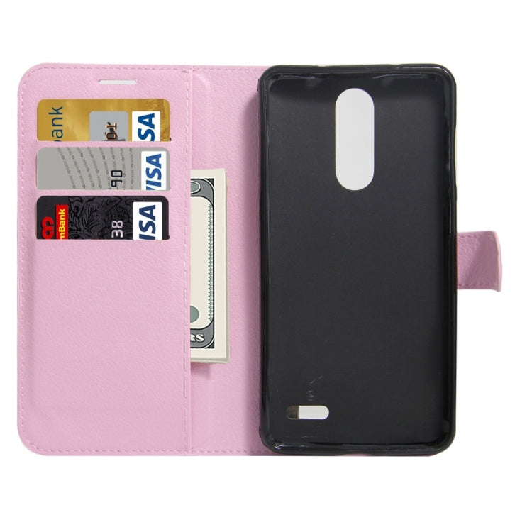 For ZTE Grand X 4 Litchi Texture Horizontal Flip Leather Case with Holder & Card Slots & Wallet