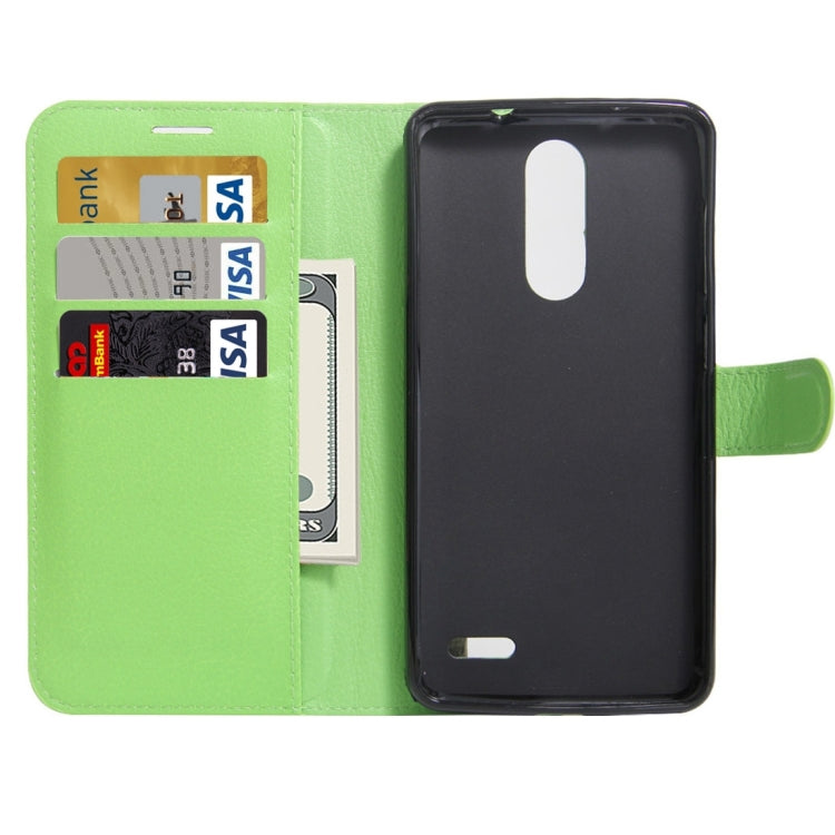 For ZTE Grand X 4 Litchi Texture Horizontal Flip Leather Case with Holder & Card Slots & Wallet