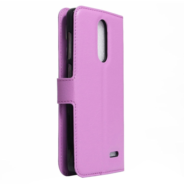 For ZTE Grand X 4 Litchi Texture Horizontal Flip Leather Case with Holder & Card Slots & Wallet