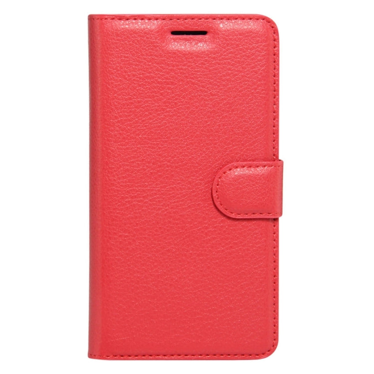 For ZTE Grand X 4 Litchi Texture Horizontal Flip Leather Case with Holder & Card Slots & Wallet