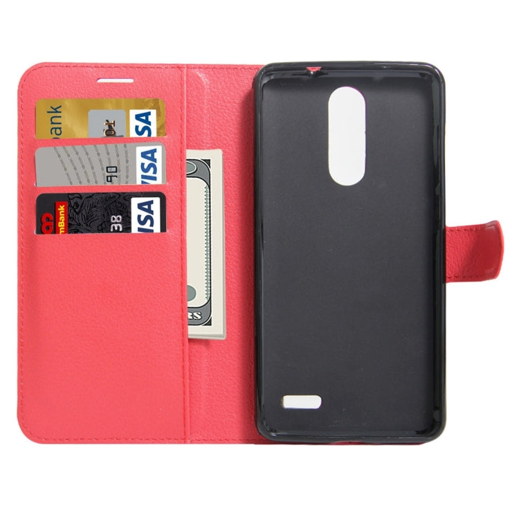For ZTE Grand X 4 Litchi Texture Horizontal Flip Leather Case with Holder & Card Slots & Wallet