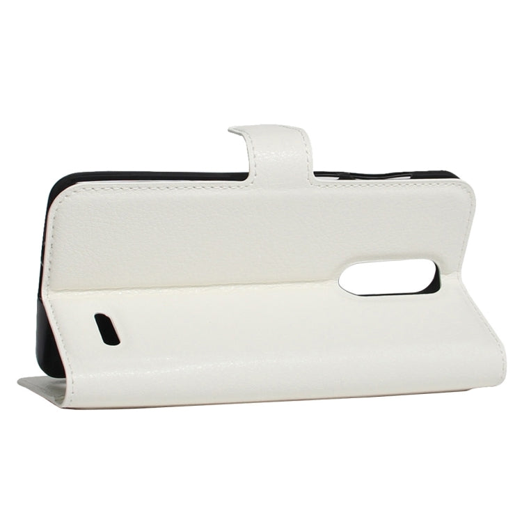 For ZTE Grand X 4 Litchi Texture Horizontal Flip Leather Case with Holder & Card Slots & Wallet