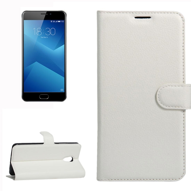 For Meizu M5 Note Litchi Texture Horizontal Flip Leather Case with Holder & Card Slots & Wallet