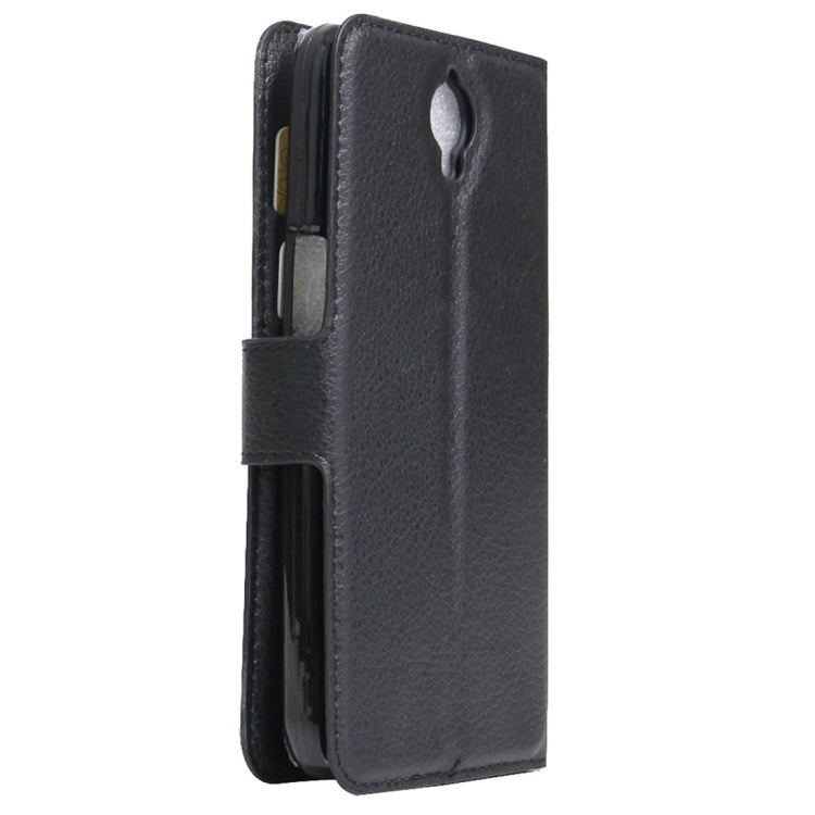 For Alcatel One Touch Idol X+ / 6043D Litchi Texture Horizontal Flip Leather Case with Holder & Card Slots & Wallet