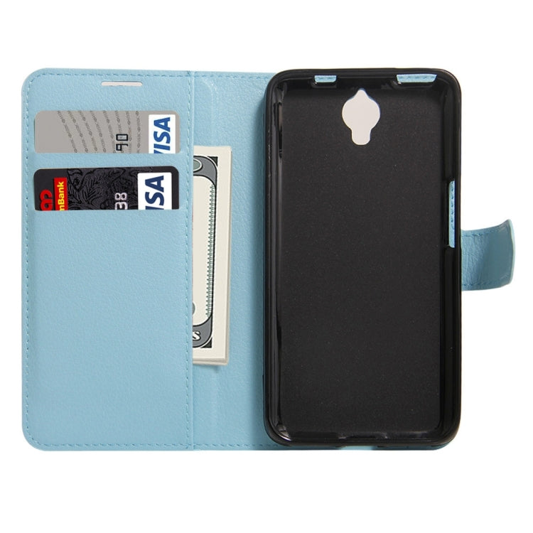 For Alcatel One Touch Idol X+ / 6043D Litchi Texture Horizontal Flip Leather Case with Holder & Card Slots & Wallet