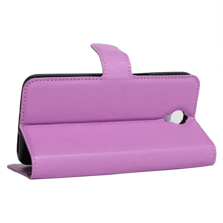 For Alcatel One Touch Idol X+ / 6043D Litchi Texture Horizontal Flip Leather Case with Holder & Card Slots & Wallet