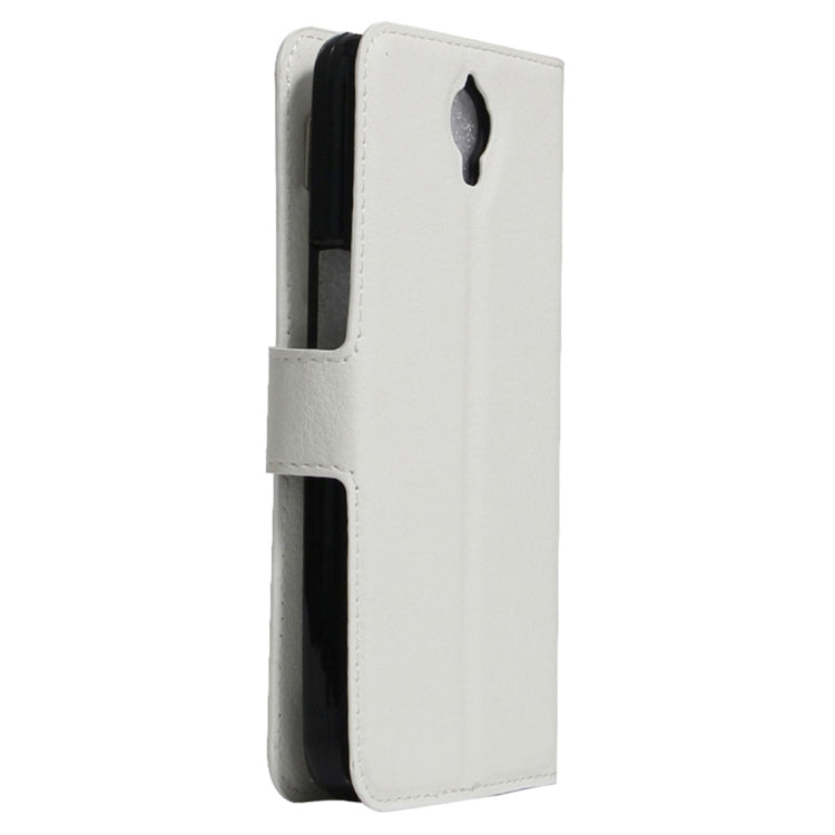 For Alcatel One Touch Idol X+ / 6043D Litchi Texture Horizontal Flip Leather Case with Holder & Card Slots & Wallet